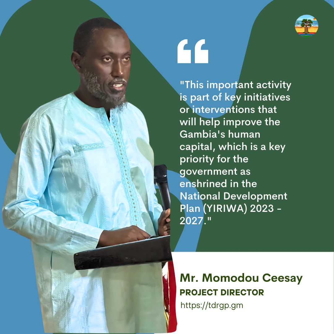 SPEECH DELIVERED ON BEHALF OF THE PERMANENT SECRETARY, MINISTRY OF TOURISM, ARTS AND CULTURE (REPUBLIC OF THE GAMBIA) AT THE GTHI REDEVELOPMENT PLAN STAKEHOLDER VALIDATION WORKSHOP