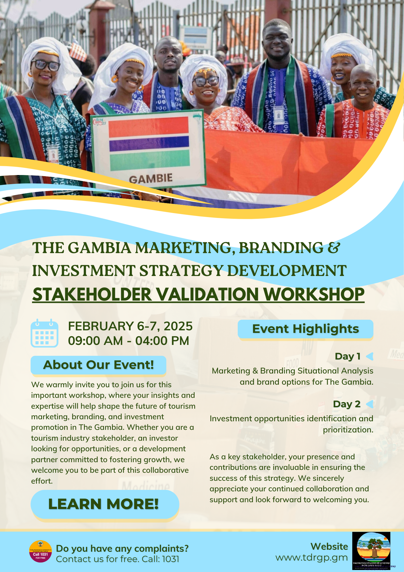 INVITATION TO THE MARKETING, BRANDING, AND INVESTMENT STRATEGY DEVELOPMENT STAKEHOLDER VALIDATION WORKSHOP